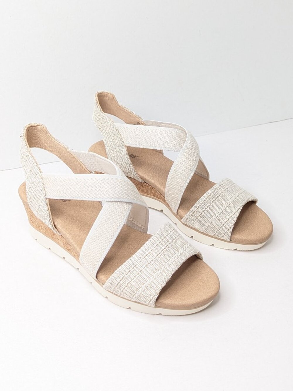 Dr. Scholl's Just Cute Wedge Sandals Natural Womens 7